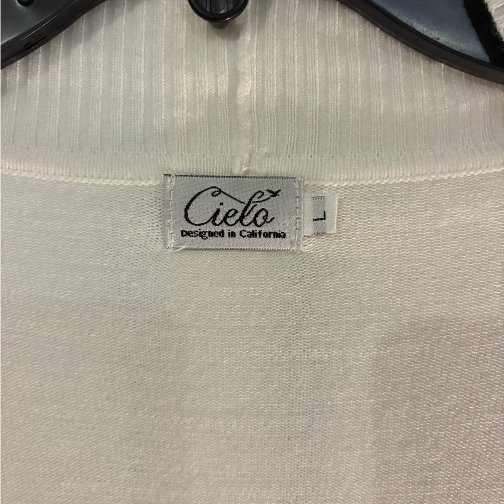 Cielo Cream Open Front Cardigan - Picture 2 of 5